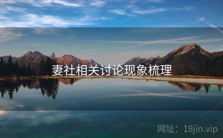 妻社相关讨论现象梳理