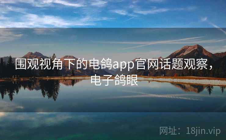 围观视角下的电鸽app官网话题观察，电子鸽眼