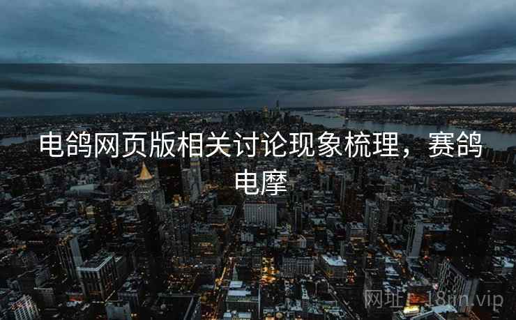 电鸽网页版相关讨论现象梳理，赛鸽电摩