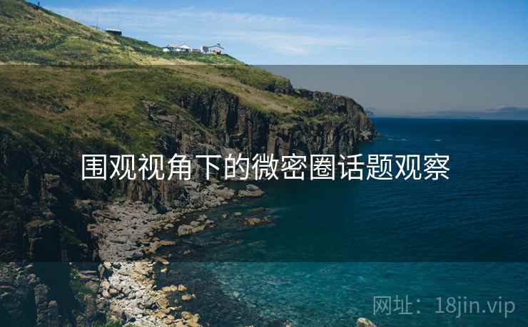 围观视角下的微密圈话题观察 围观视角下的微密圈话题观察